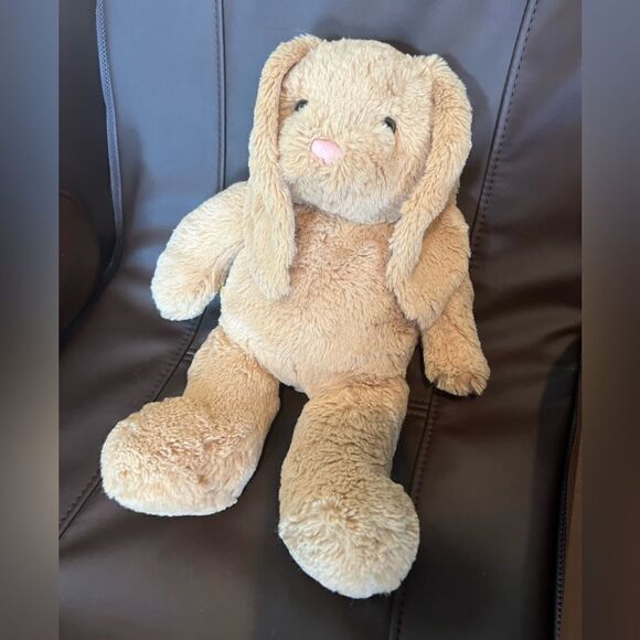 Build A Bear Fluffy Bunny Rabbit Plush Pink Ears Super Soft Floppy Ears - Picture 2 of 3